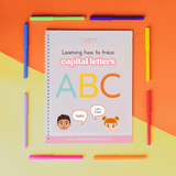 2 Libros para práctica de escritura de letras mayúsculas y minúsculas | Aprendiendo a Trazar Mayúsculas y Minúsculas