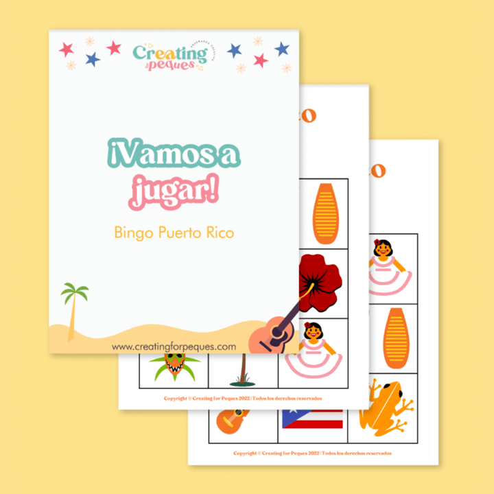 PUERTO RICO BINGO | PUERTO RICO ACTIVITY (PRINTABLE) (Spanish)