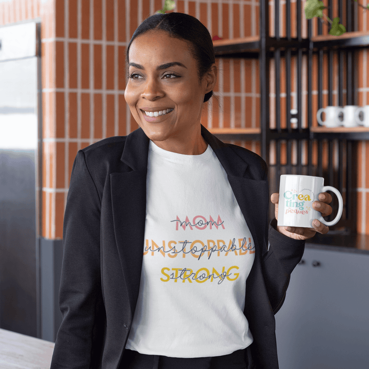 Mom, unstoppable, strong  | 100% organic cotton t-shirt