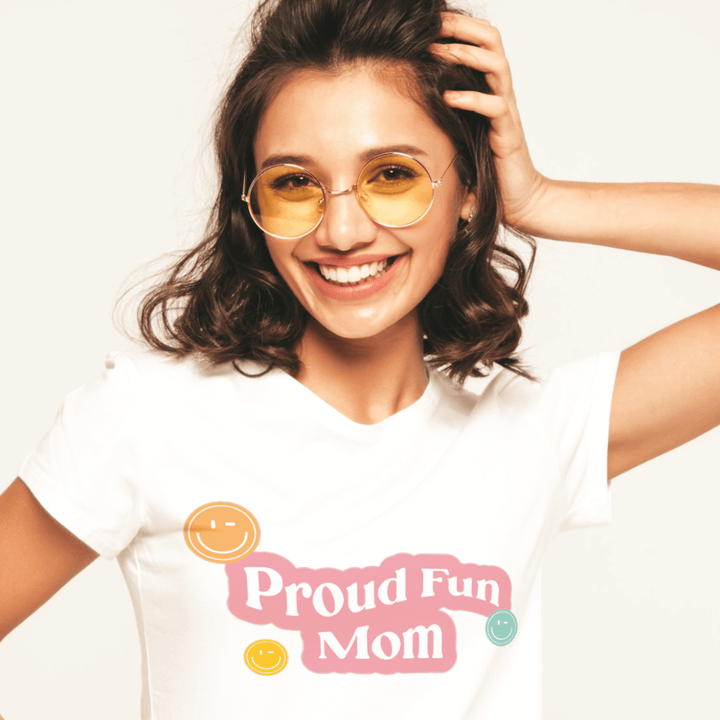 Proud Fun Mom | 100% organic cotton t-shirt - Creating for peques