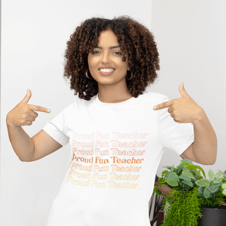 Proud Fun Teacher | 100% organic cotton t-shirt - Creating for peques