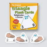 TARJETAS DE MULTIPLICACIÓN Y DIVISIÓN TRIANGULARES